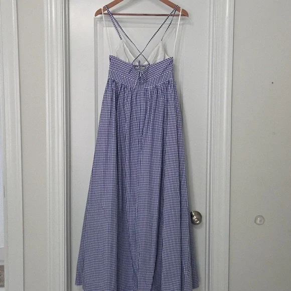 J. Crew Blue Gingham Dress - Picture 2 of 2